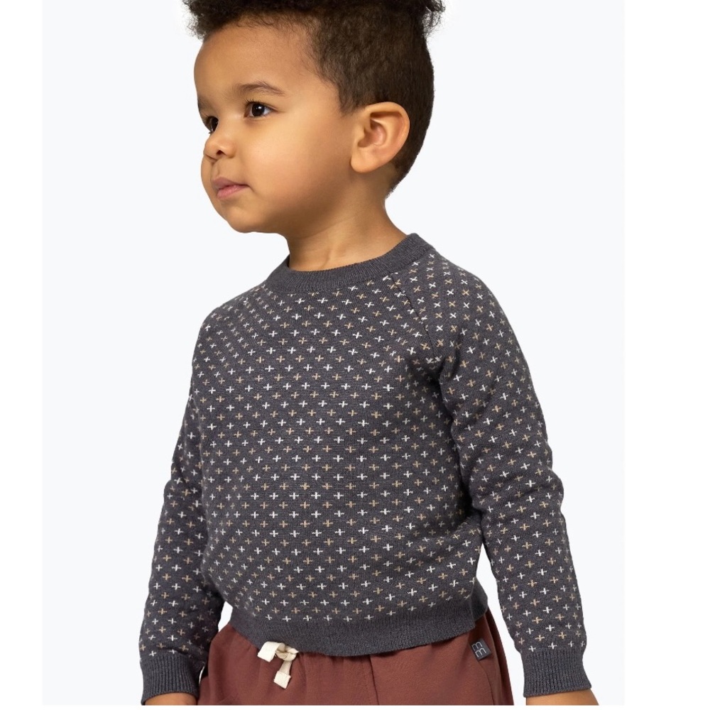 Toddler Boy Raglan Crew Sweater Size 2t NEW